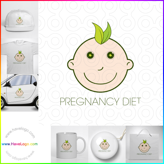 この妊娠ダイエットのロゴデザインを購入する - 22425