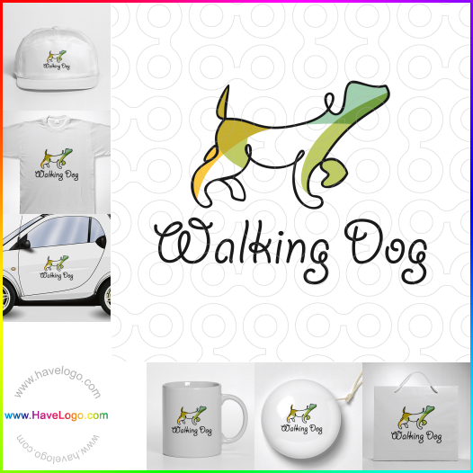 логотип собаки ходок - 52486
