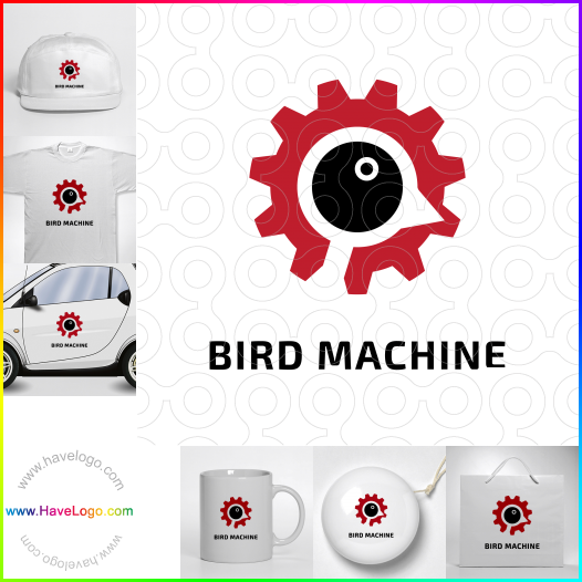購買此機器鳥logo設計65424
