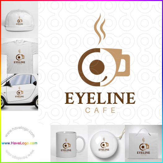 購買此眼線咖啡logo設計65467