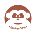 логотип Стиль обезьяны