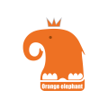логотип Оранжевый слон