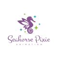  Seahorse Pixie  logo