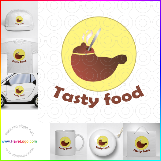 логотип Вкусная еда - 64515