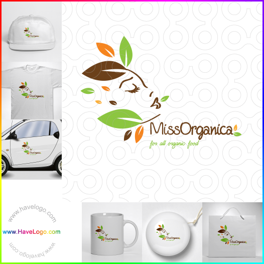 логотип органические продукты питания - 34540