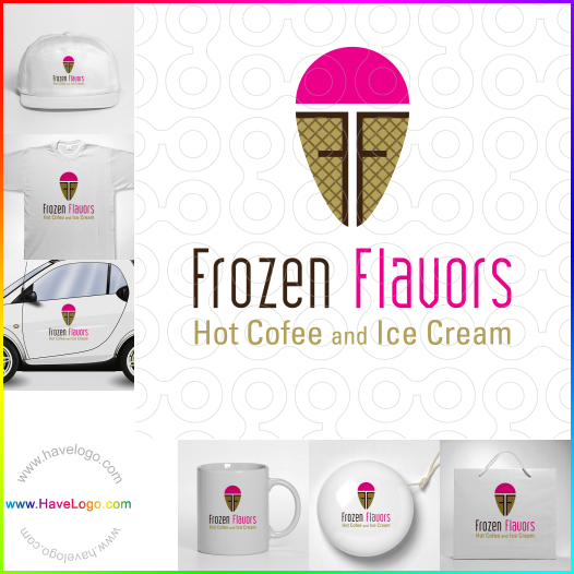 このアイスクリームのロゴデザインを購入する - 25200