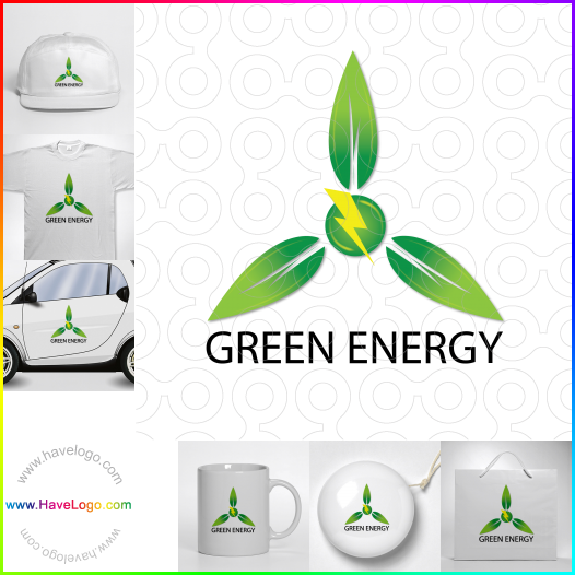 логотип зеленой энергии - 52683