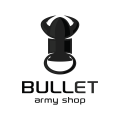  Bullet army shop  logo