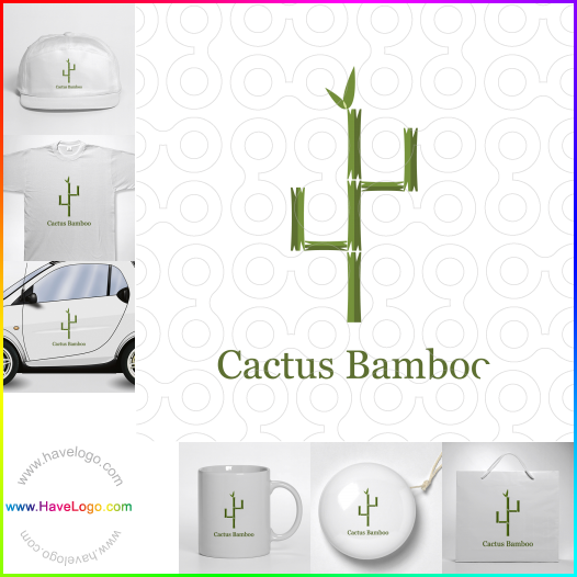логотип Кактус Бамбук - 64754