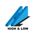Hoch & niedrig Logo