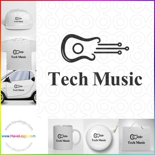 このTech Musicのロゴデザインを購入する - 66833