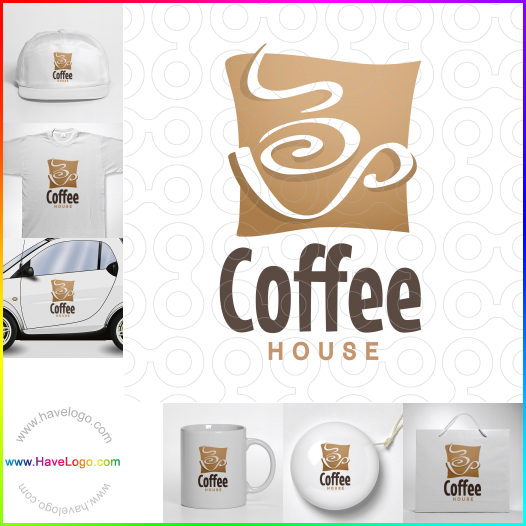 このコーヒーショップのロゴデザインを購入する - 43104