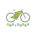 騎自行車Logo