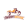 Motorradreparaturgeschäft logo