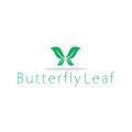 логотип свежие зеленые листья