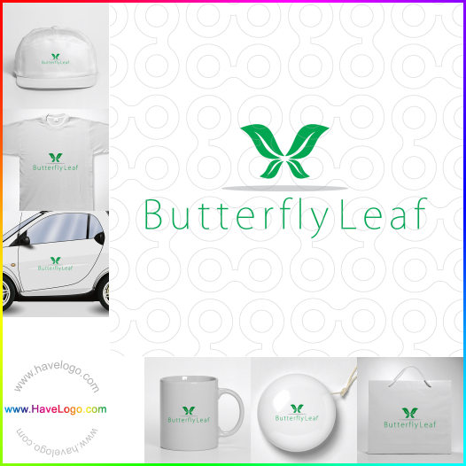 この蝶のロゴデザインを購入する - 38352