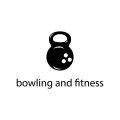 保齡球和健身Logo