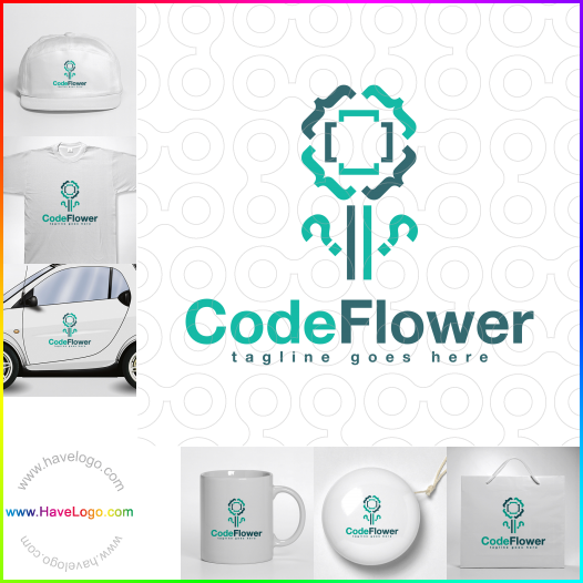 логотип Код Цветок - 64246