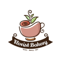 логотип Флористическое пекарное кафе
