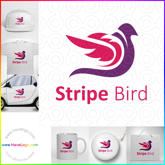 логотип Stripe Bird - 62690