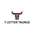 логотип T Письмо Телец