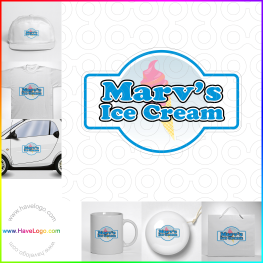 логотип мороженое - 2427