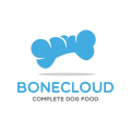  Bone cloud dog food  logo