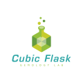 логотип Кубическая колба