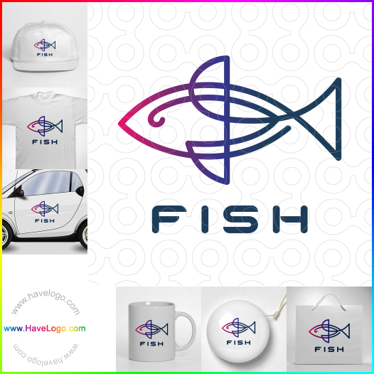 購買此魚logo設計61782