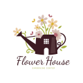 логотип Цветочный дом