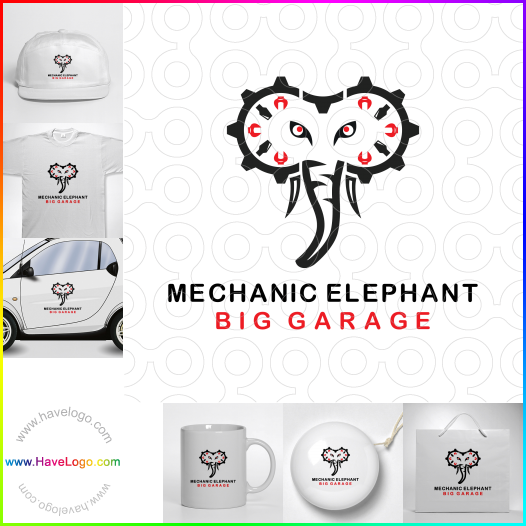 Mechanischer Elefant logo 65393