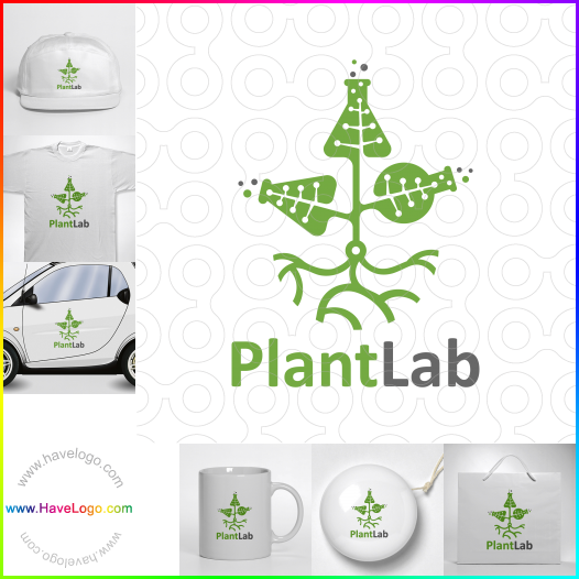 購買此植物實驗室logo設計61494