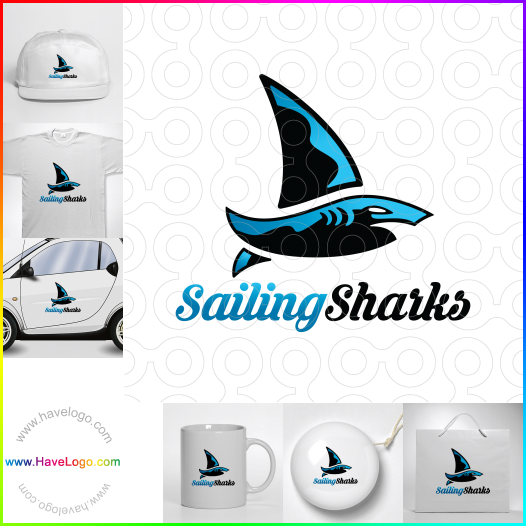 購買此帆船鯊魚logo設計63066