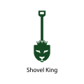 логотип Лопата король