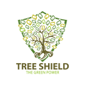логотип Дерево Щит