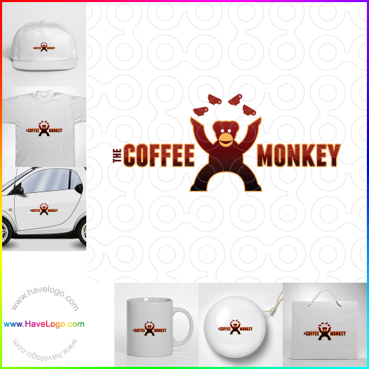 логотип обезьяна - 958