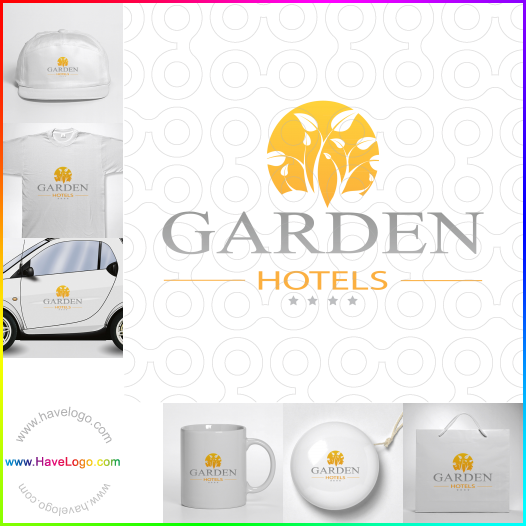 購買此連鎖酒店logo設計36996