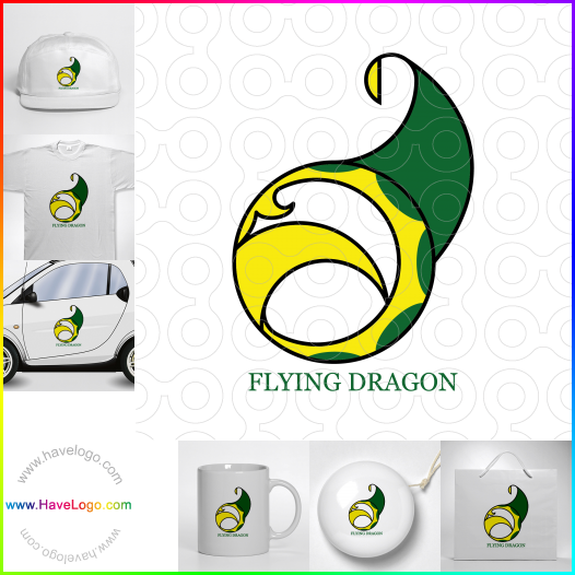 логотип Летающий дракон - 66929