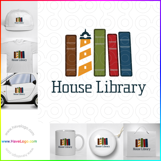 このハウス・ライブラリーのロゴデザインを購入する - 61917