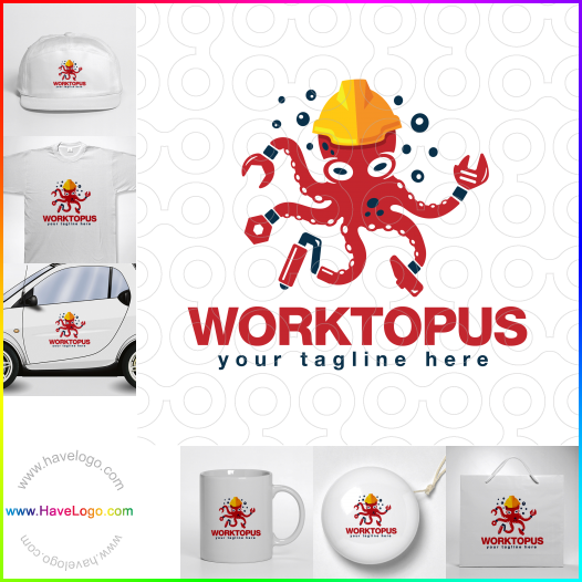 логотип Worktopus - 62030