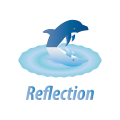 логотип отражение