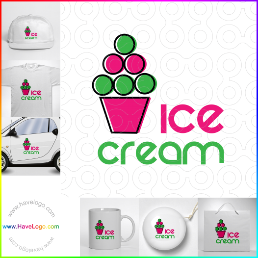 логотип мороженое марки - 35046