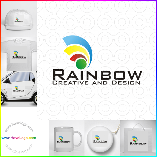 この虹のロゴデザインを購入する - 56814