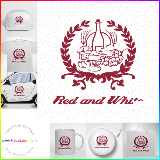 логотип красное вино - 38564