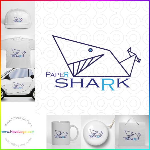 購買此鯊魚logo設計10201