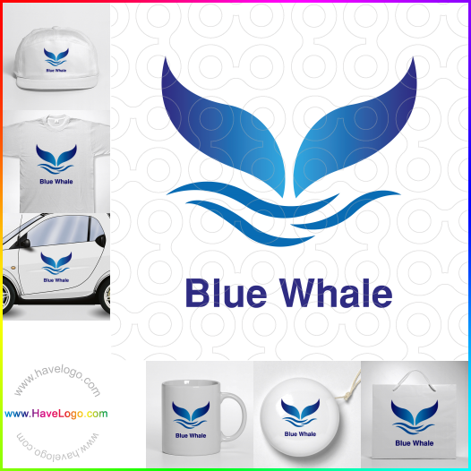 購買此鯨魚logo設計40193