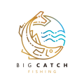 大釣釣魚Logo