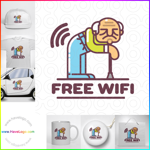 логотип Бесплатный Wi Fi - 64206