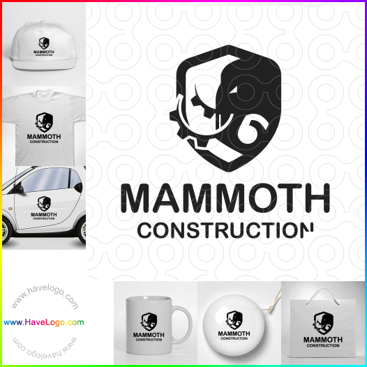 логотип Конструкция мамонта - 65472