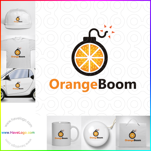 購買此橙色的繁榮logo設計64834